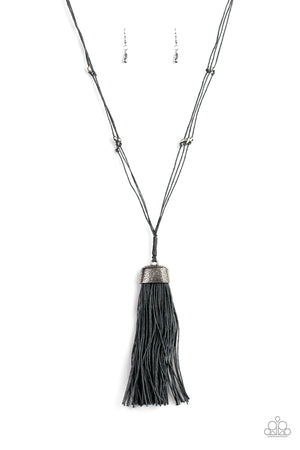 Paparazzi - Brush It Off - Silver Necklace