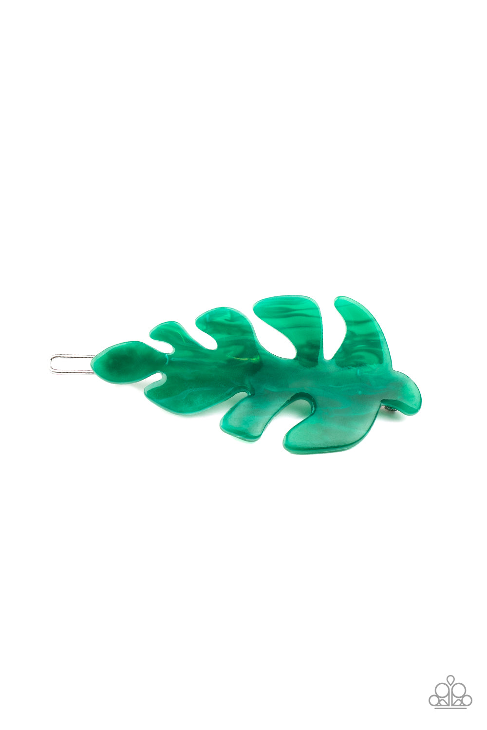 Paparazzi - LEAF Your Mark - Green Hair Clip