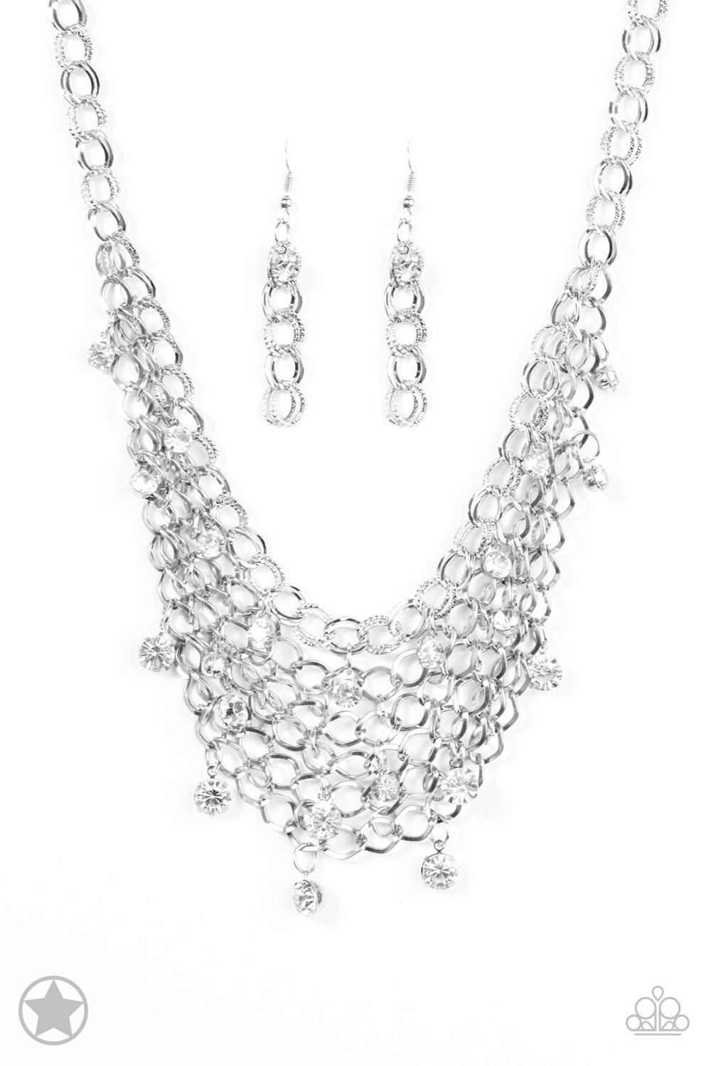Paparazzi Accessories - Fishing for Compliments - Silver Necklace