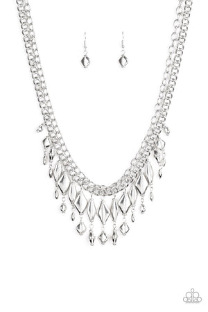 Paparazzi - Trinket Trade - Silver Necklace