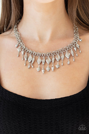 Paparazzi - Trinket Trade - Silver Necklace