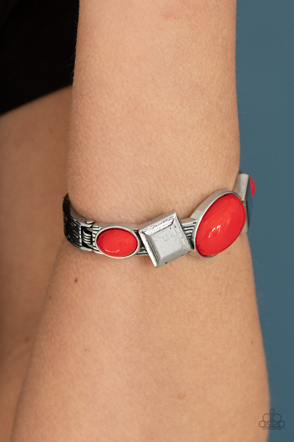 Paparazzi - Abstract Appeal - Red Bracelet