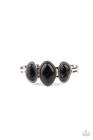 Paparazzi - Stone Shrine - Black Bracelet