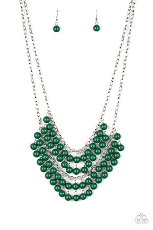 Paparazzi - Bubbly Boardwalk - Green Necklace