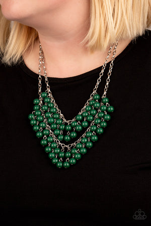 Paparazzi - Bubbly Boardwalk - Green Necklace