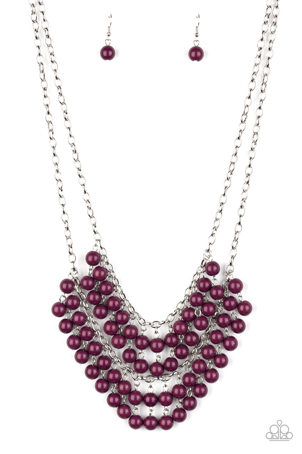 Paparazzi - Bubbly Boardwalk - Purple Necklace