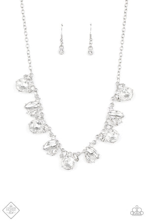 Paparazzi - BLING to Attention - White  Necklace