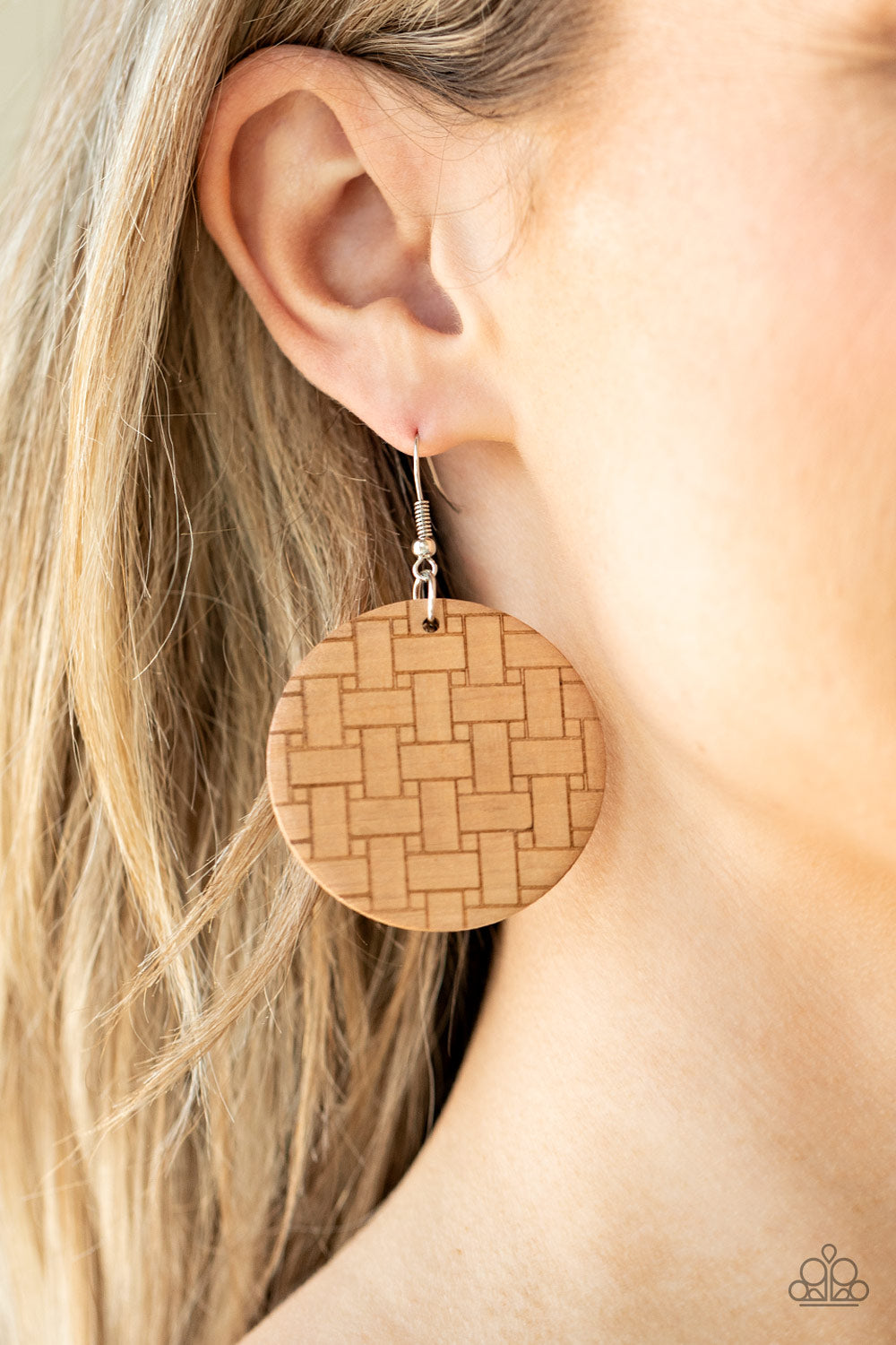 Paparazzi - Natural Novelty - Brown Earrings