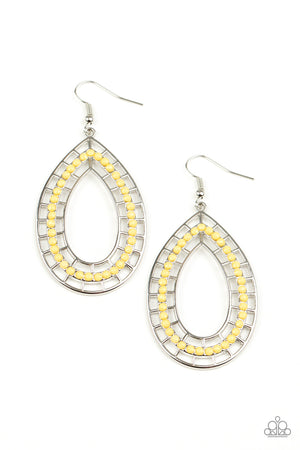 Paparazzi - Fruity Fiesta - Yellow Earrings