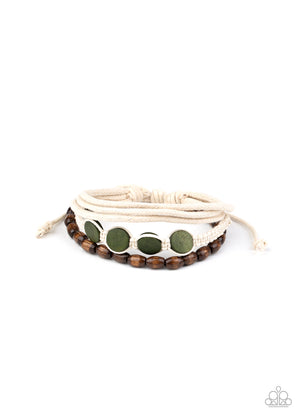 Paparazzi - Dream Beach House - Green Bracelet