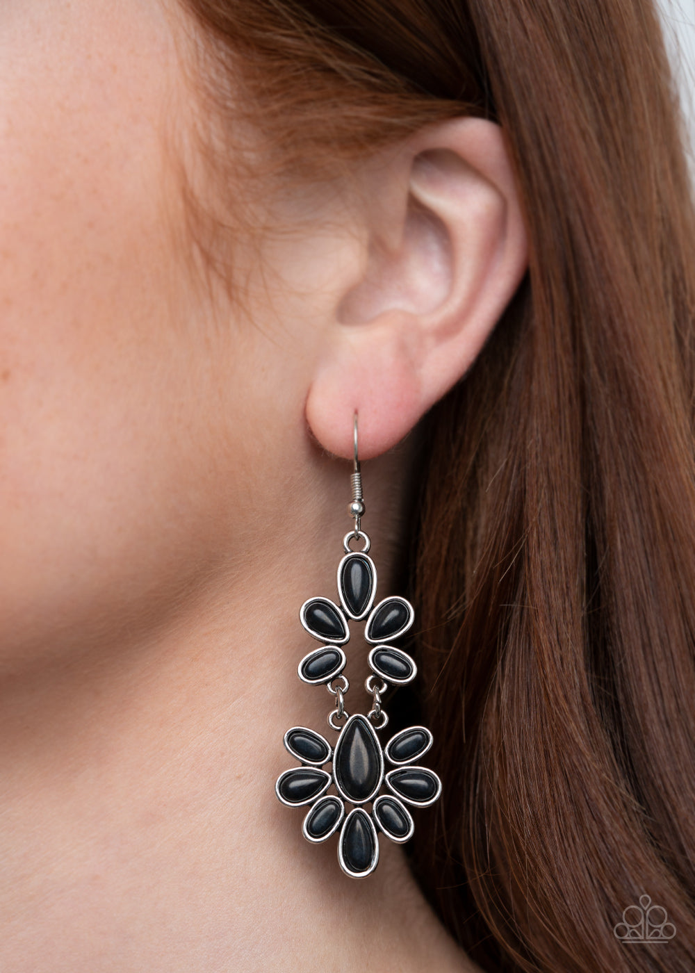 Paparazzi - Cactus Cruise - Black Earrings