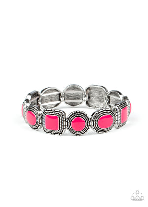 Paparazzi - Vividly Vintage - Pink Bracelet