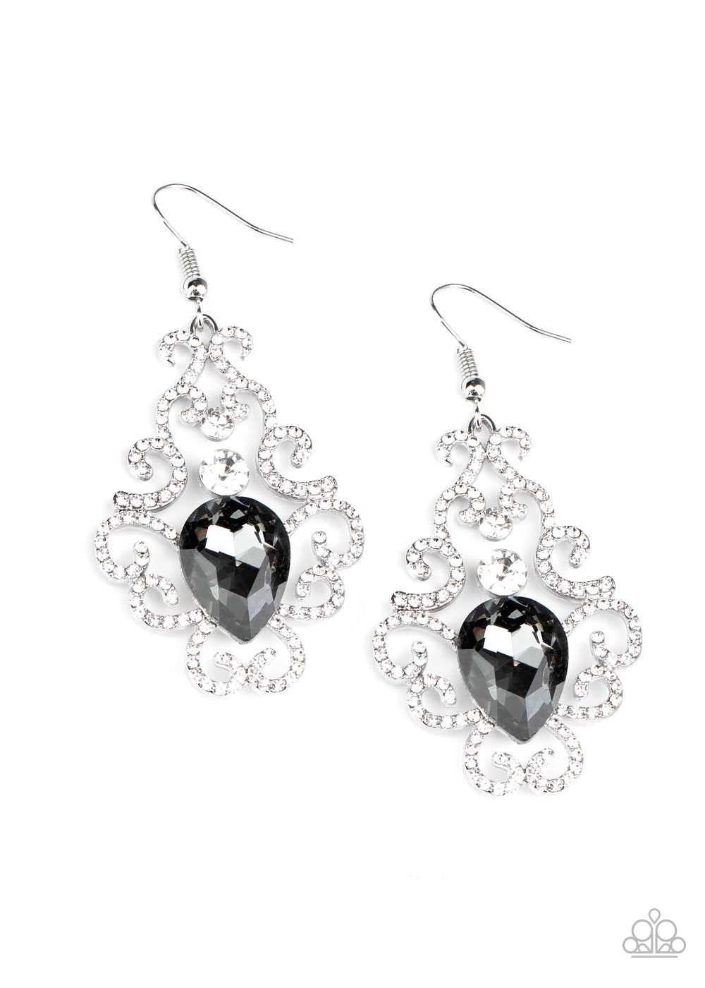 Paparazzi - Happily Ever AFTERGLOW - Silver Earrings