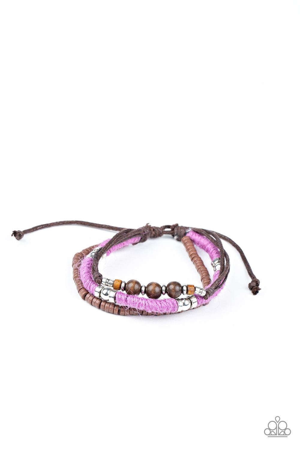 Paparazzi - Totally Tiki - Purple Bracelet