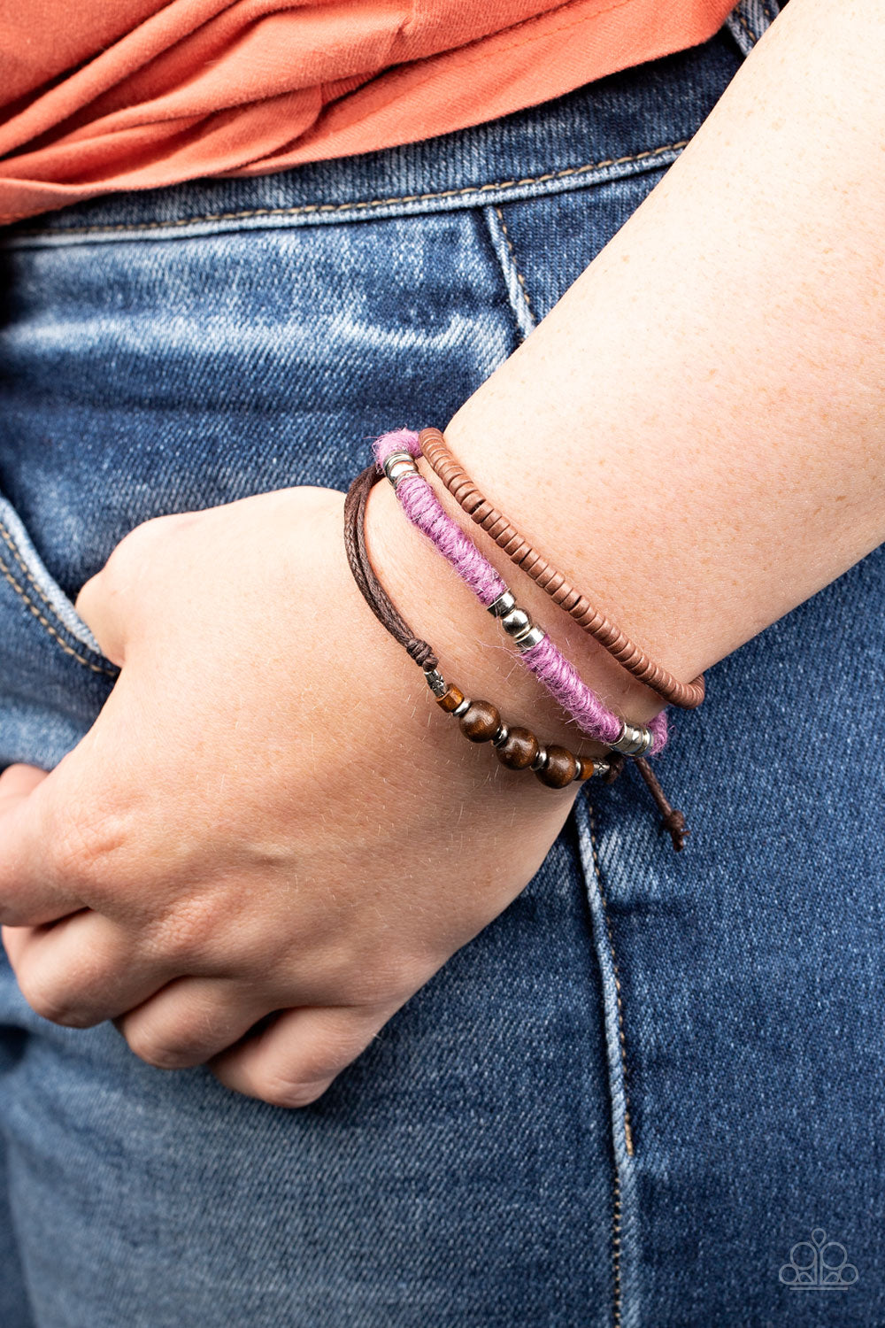 Paparazzi - Totally Tiki - Purple Bracelet