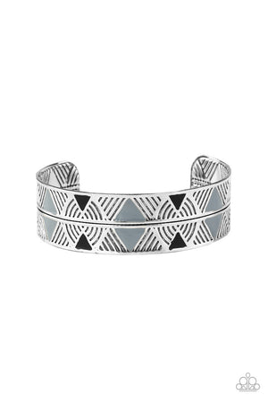 Paparazzi - Hidden Glyphs - Silver Bracelet