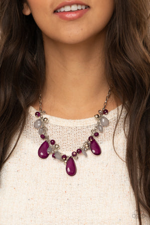 Paparazzi - Seaside Solstice - Purple Necklace