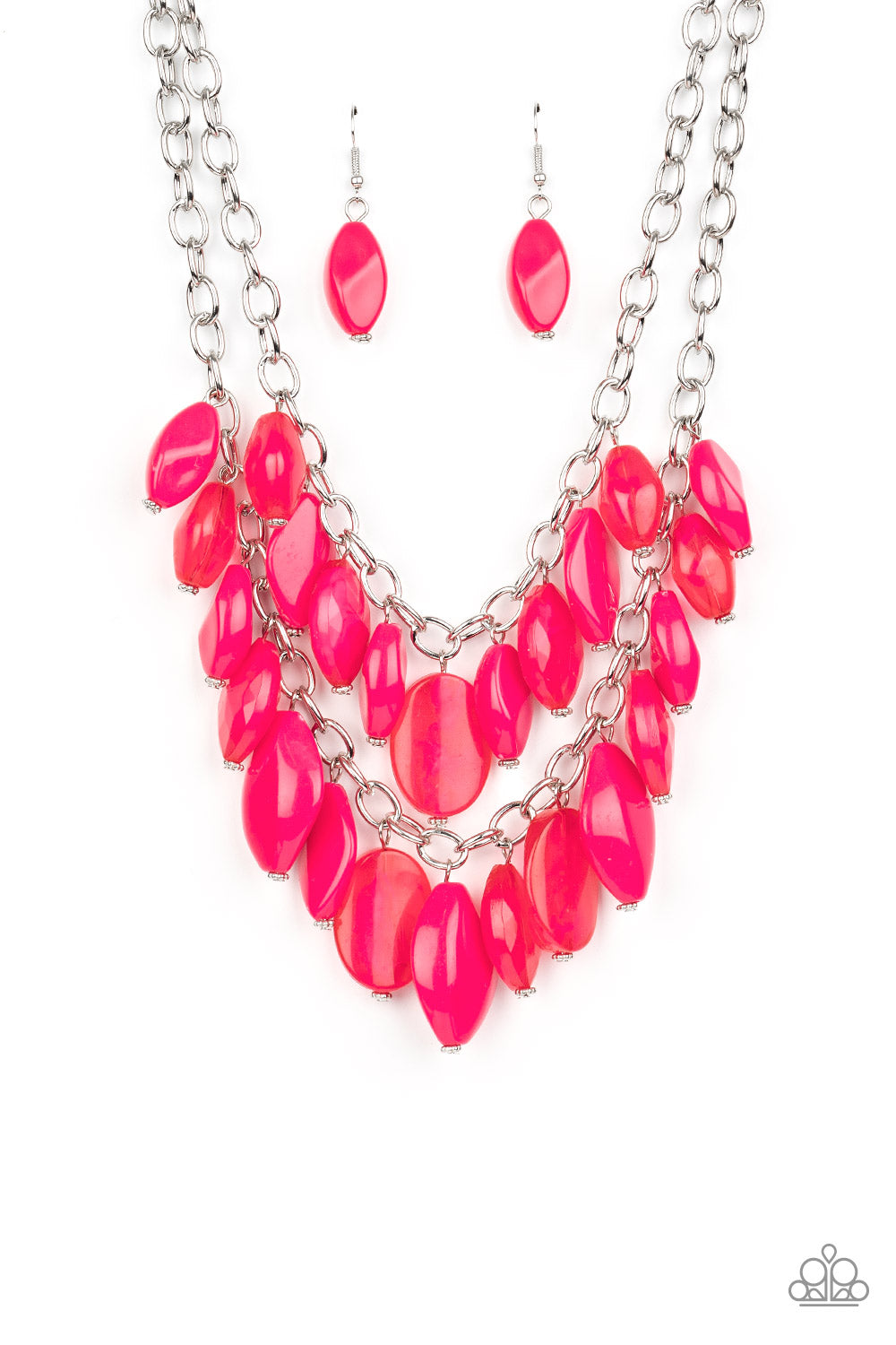 Paparazzi - Palm Beach Beauty - Pink Necklace