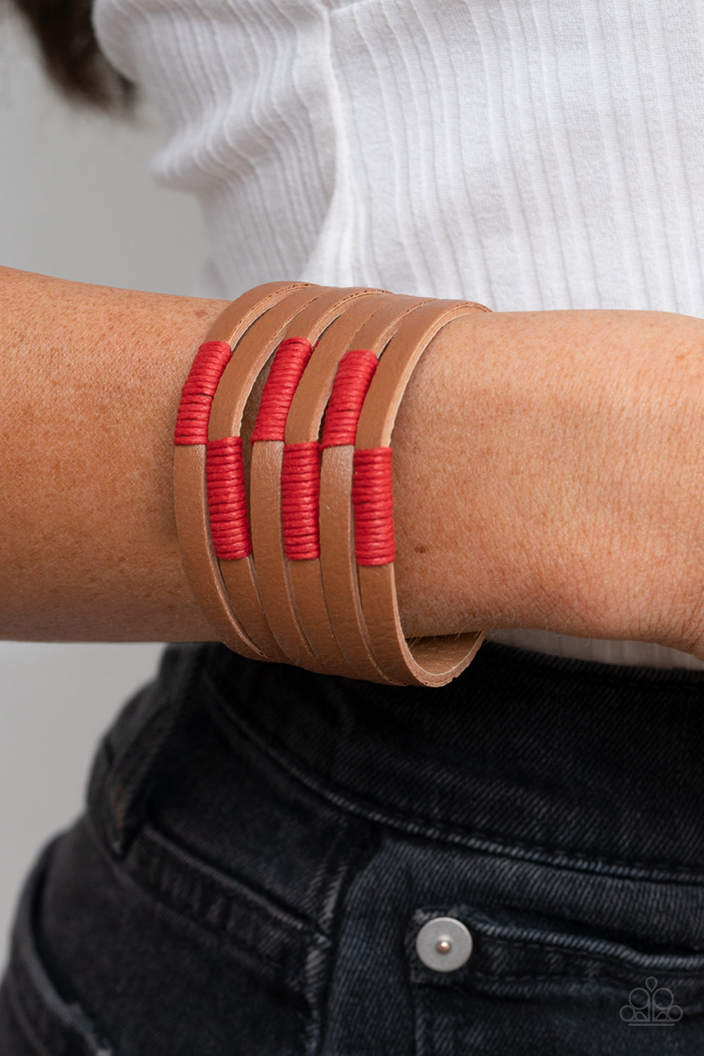 Paparazzi - Country Colors - Red  Bracelet