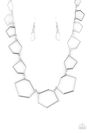 Paparazzi - Full Frame Fashion - Silver Necklace