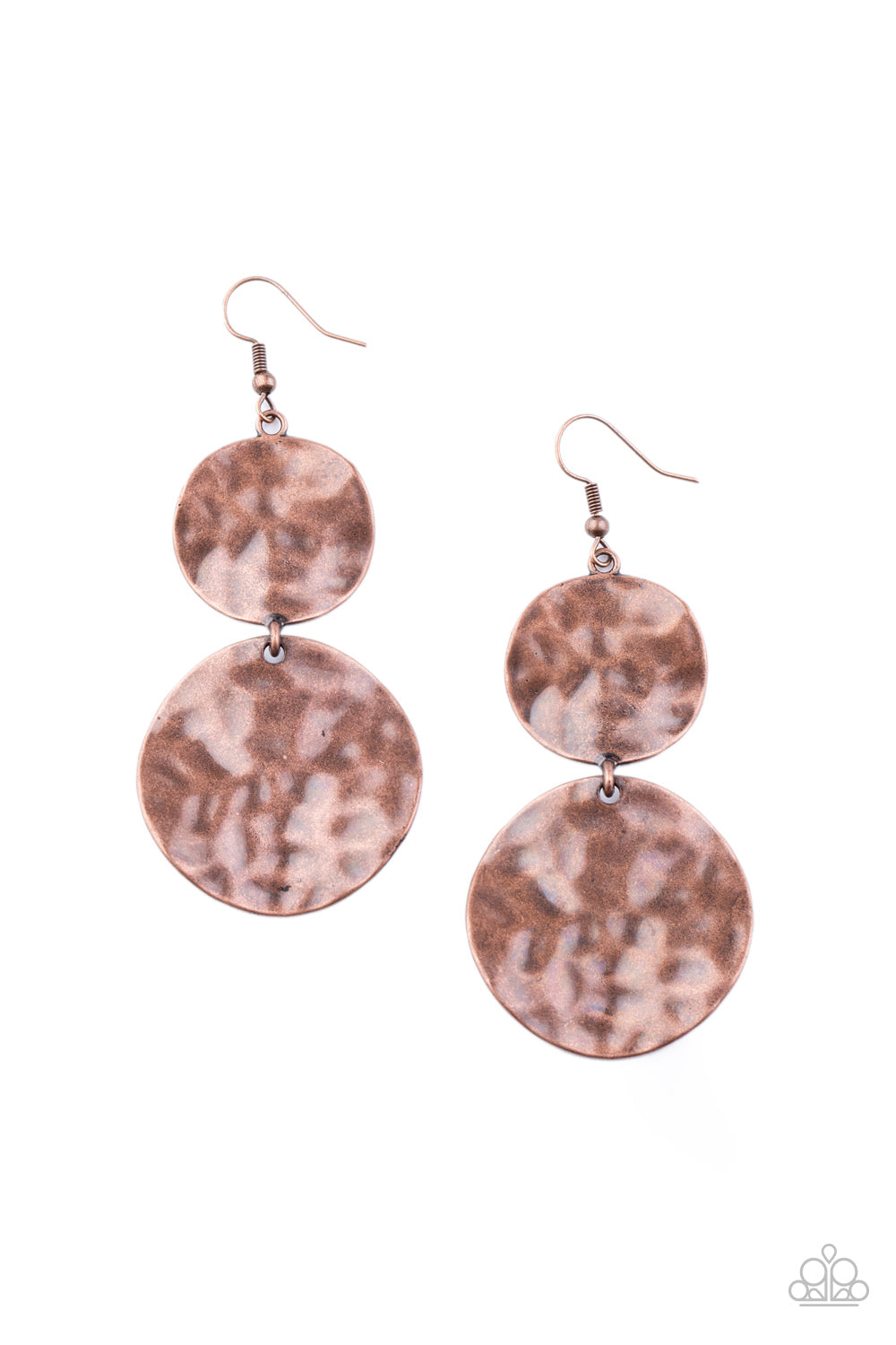 Paparazzi - HARDWARE-Headed - Copper Earrings