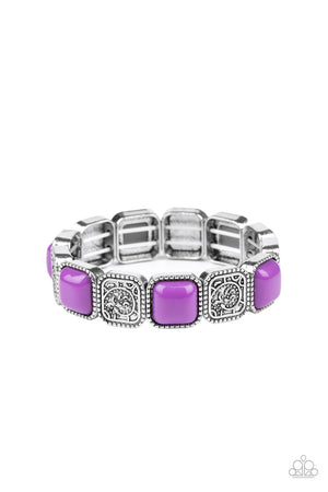 Paparazzi - Trendy Tease - Purple Bracelet