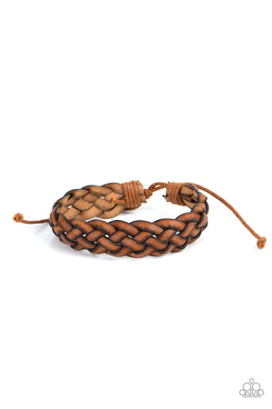 Paparazzi - Plain and Prairie - Brown Bracelet