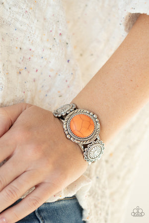 Paparazzi - Mojave Motif - Orange Bracelet