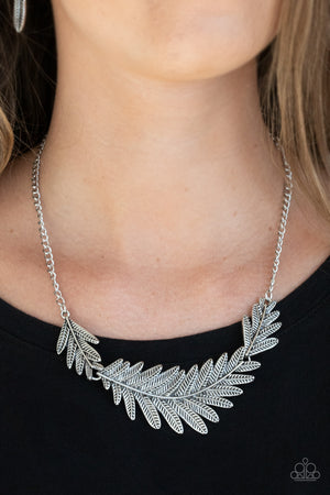 Paparazzi - Queen of the QUILL - Silver Necklace