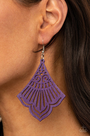 Paparazzi - Eastern Escape - Purple Earrings