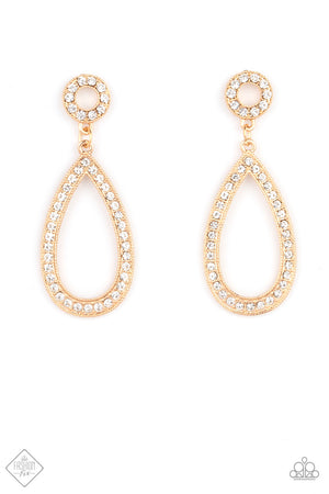 Paparazzi - Regal Revival - Gold - Fashion Fix Earrings