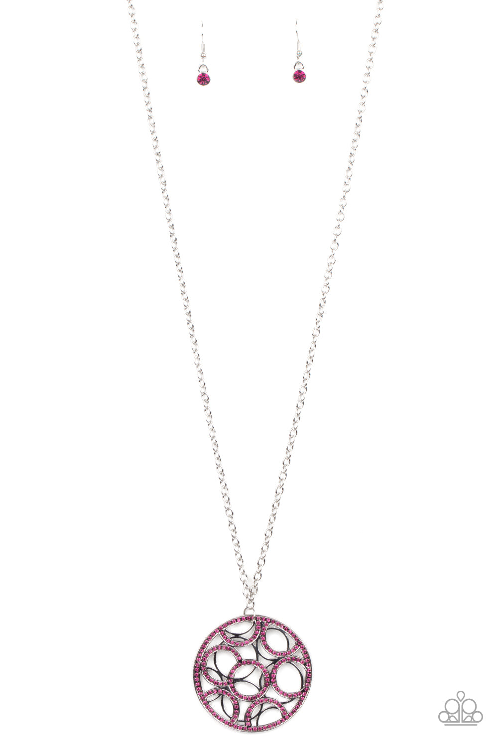 Paparazzi - Thanks a MEDALLION - Pink Necklace