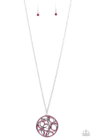 Paparazzi - Thanks a MEDALLION - Pink Necklace