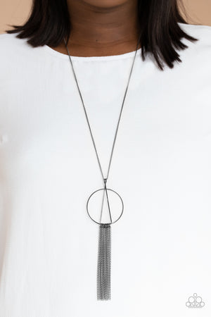 Paparazzi - Apparatus Applique - Black Necklace