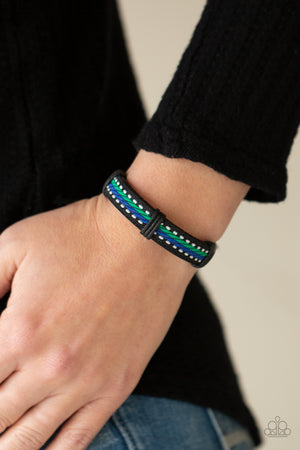 Paparazzi - Forging a Trail - Blue Bracelet