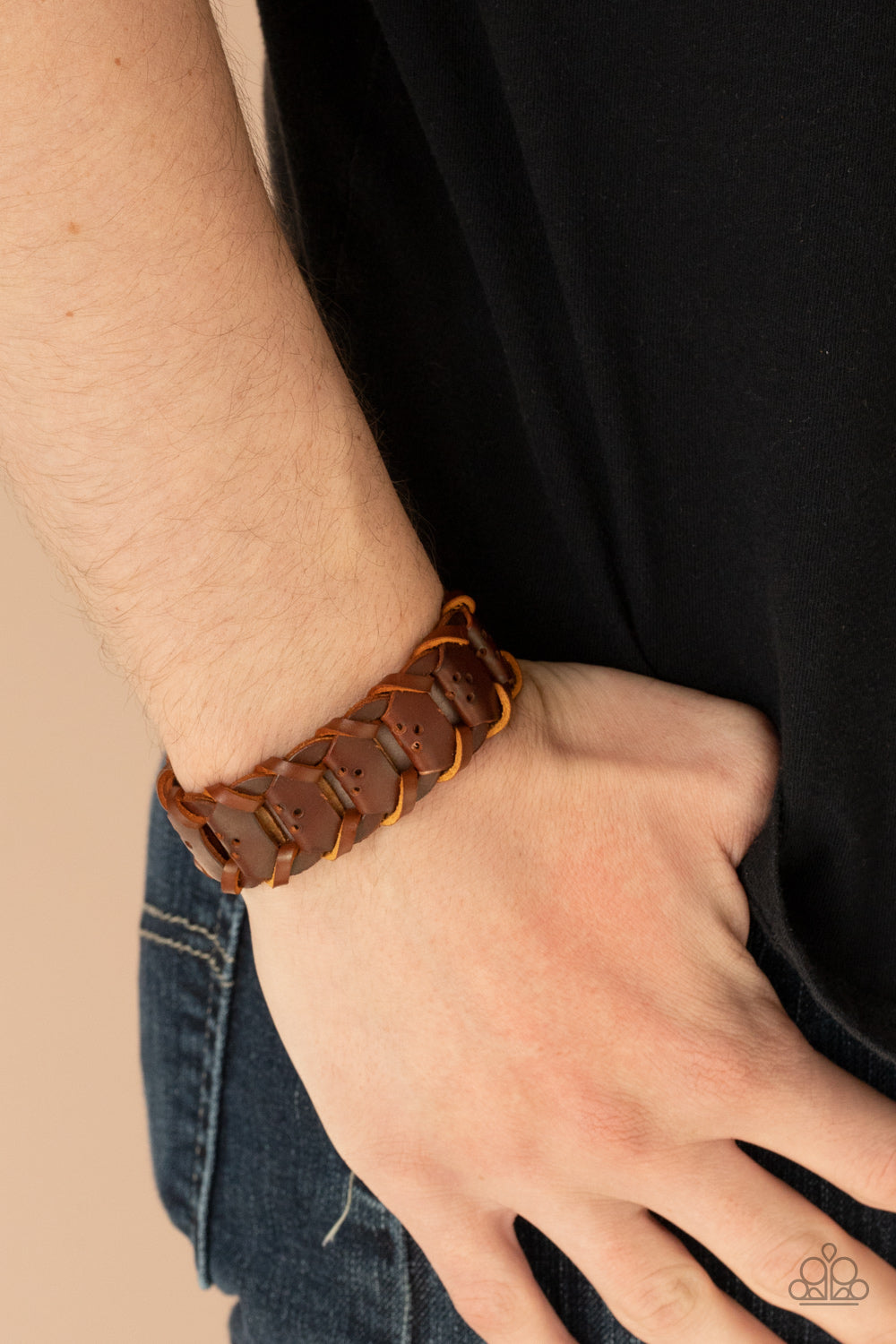 Paparazzi - Knocked for a Loop - Brown Bracelet