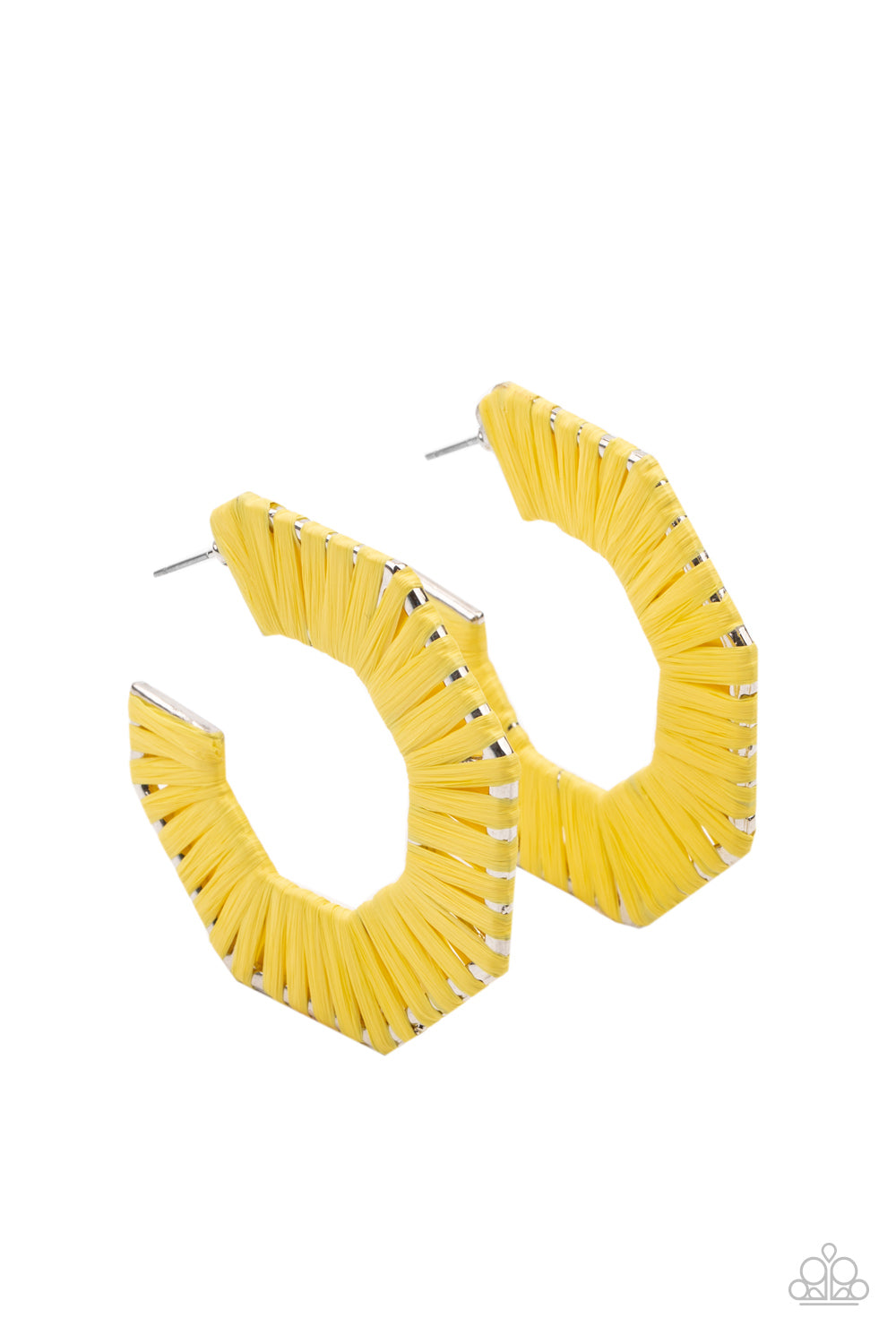 Paparazzi - Fabulously Fiesta - Yellow Earrings