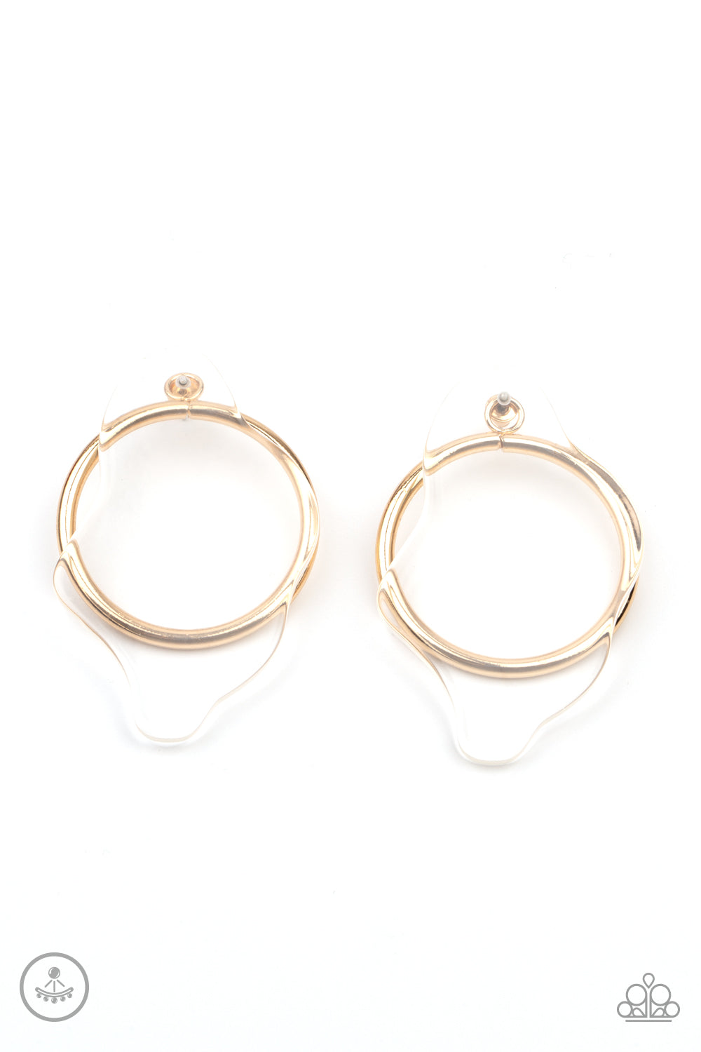 Paparazzi - Clear The Way! - Gold Earrings