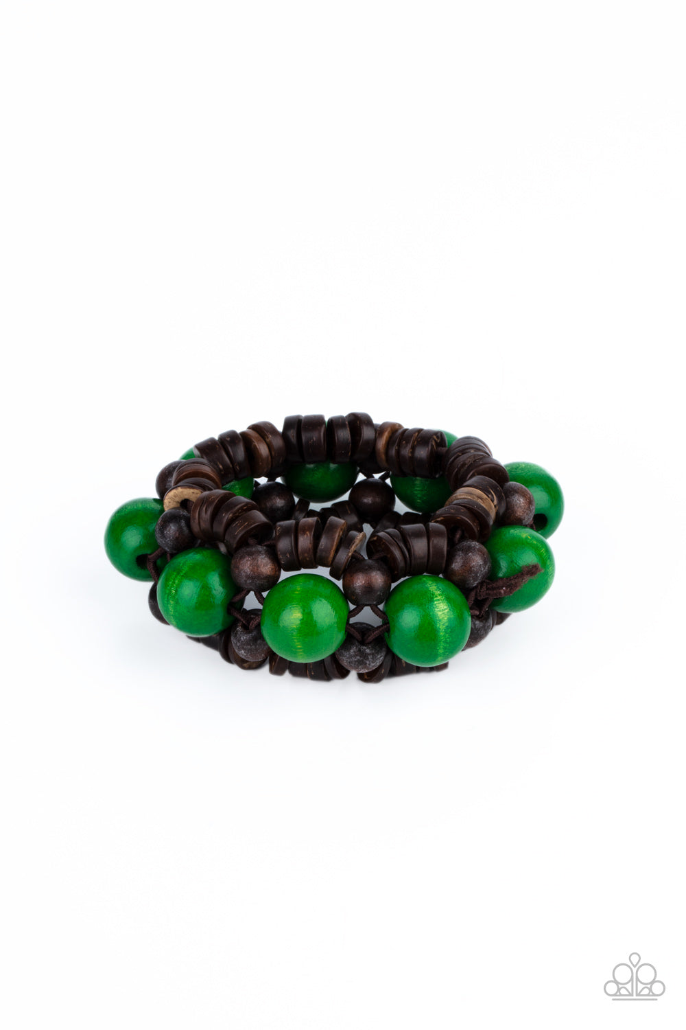 Paparazzi - Tropical Temptations - Green Bracelet