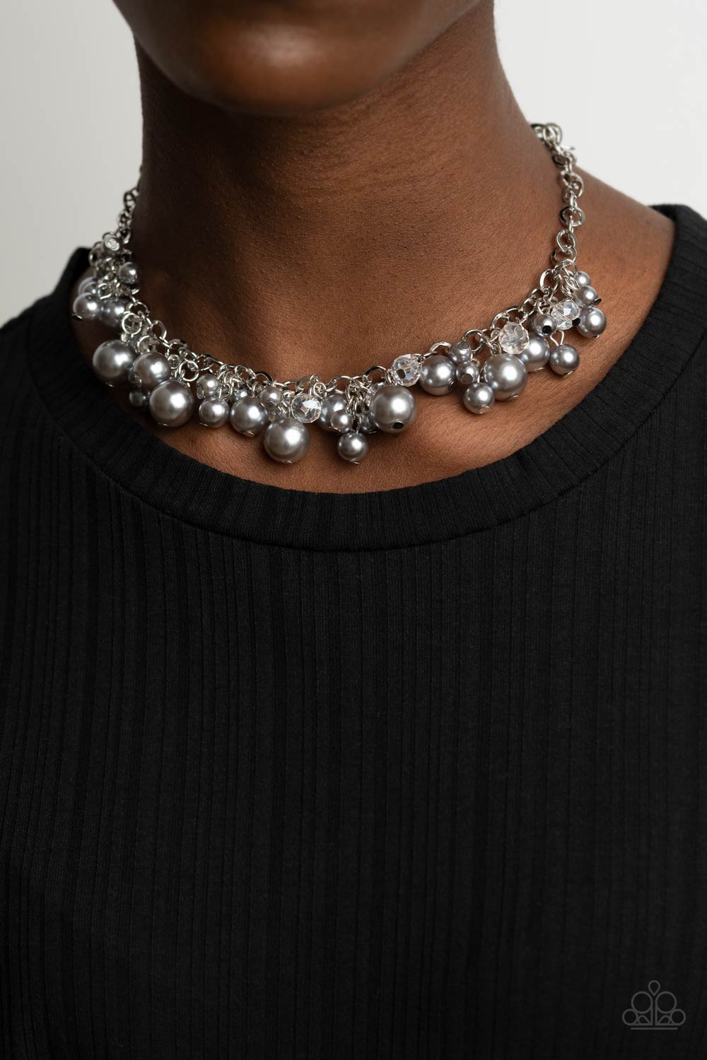 Paparazzi - Positively PEARL-escent - Silver Necklace