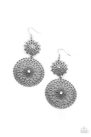 Paparazzi - Garden Mantra - White Earrings