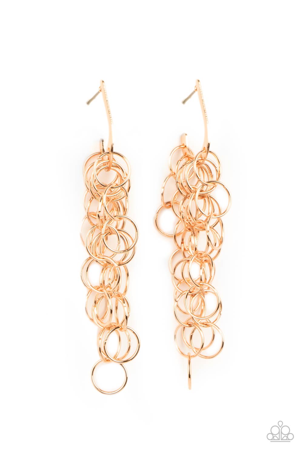 Paparazzi - Long Live The Rebels - Gold Earrings