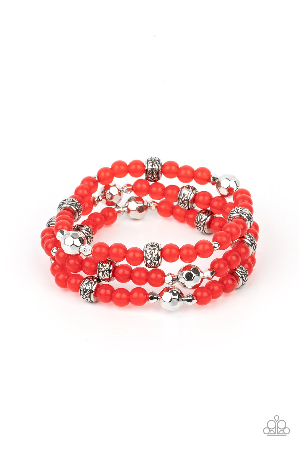 Paparazzi - Here to STAYCATION - Red Bracelet