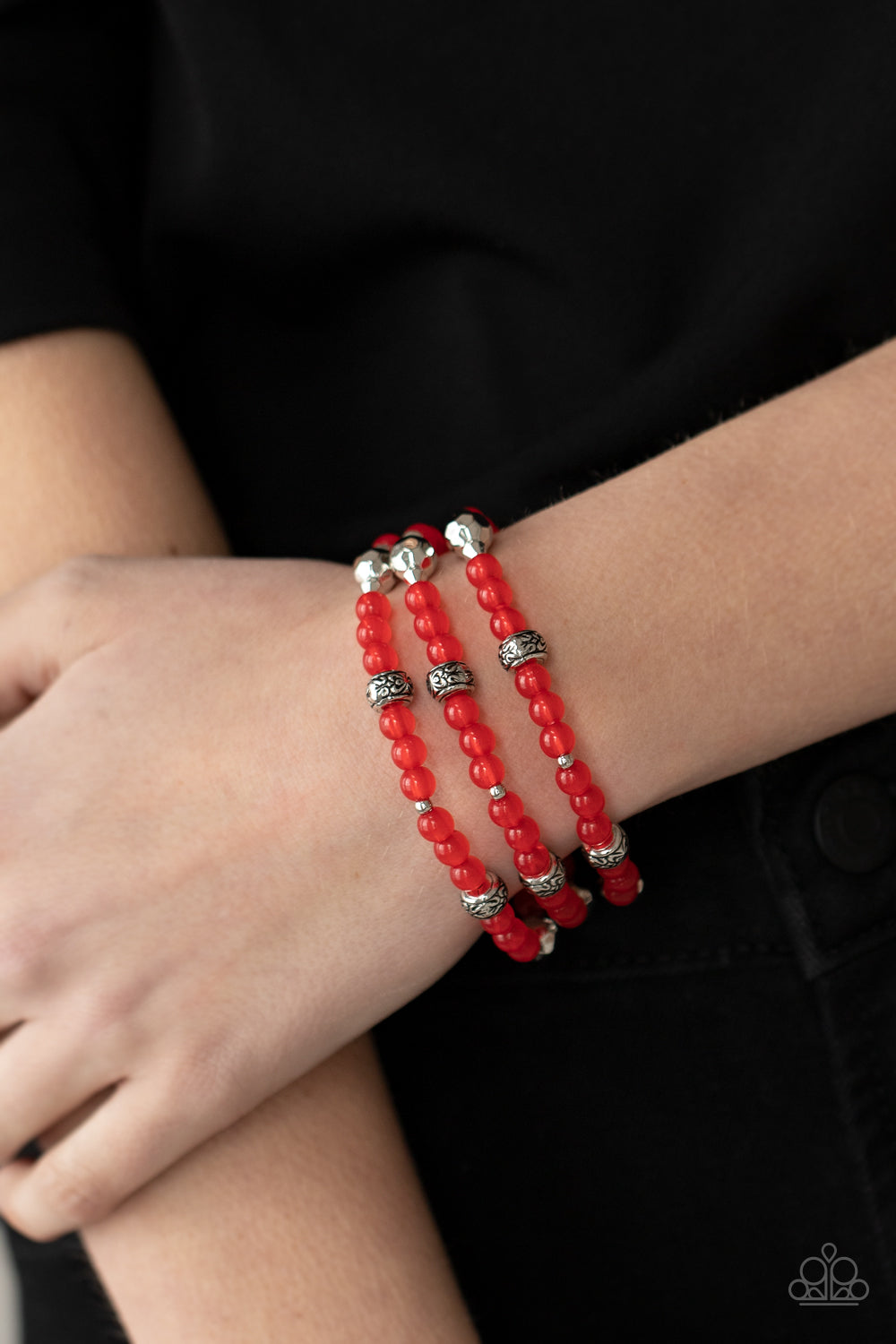 Paparazzi - Here to STAYCATION - Red Bracelet