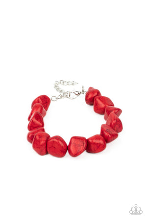 Paparazzi - Prehistoric Paradise - Red Bracelet