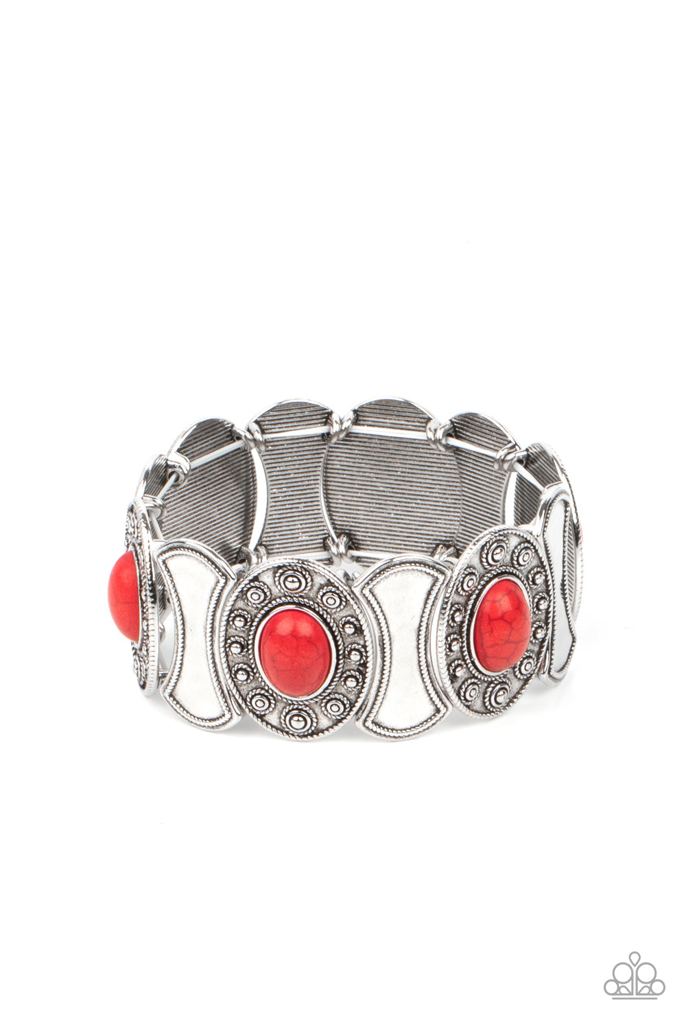 Paparazzi - Desert Relic - Red Bracelet