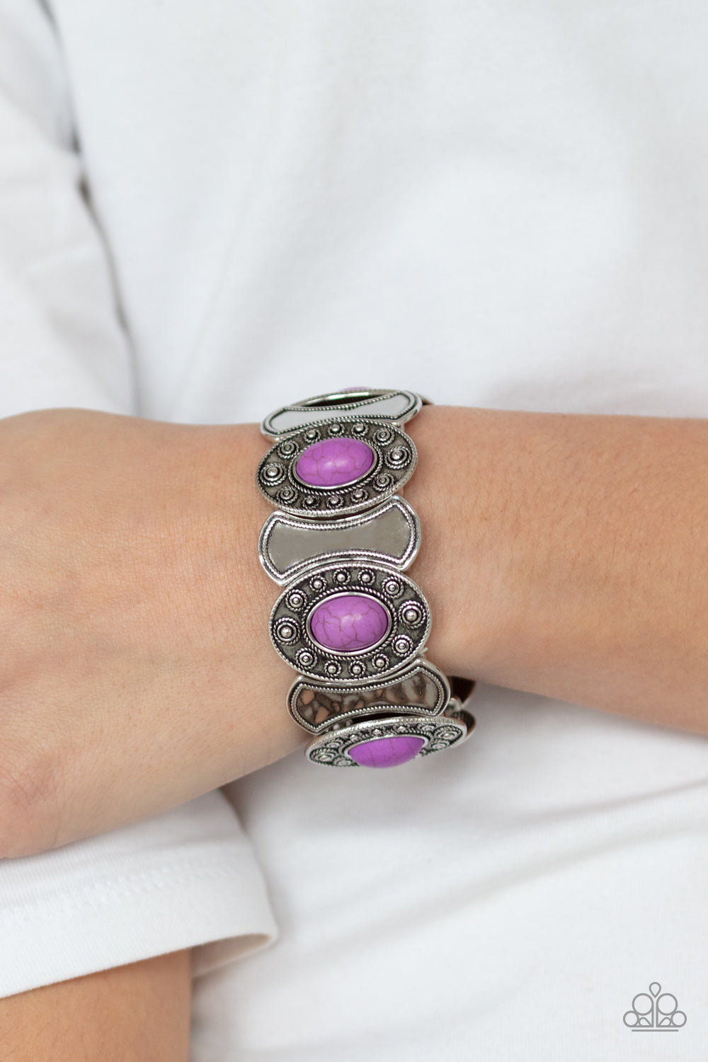 Paparazzi - Desert Relic - Purple Bracelet