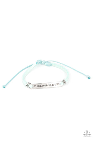 Paparazzi - To Live, To Learn, To Love - Blue Bracelet