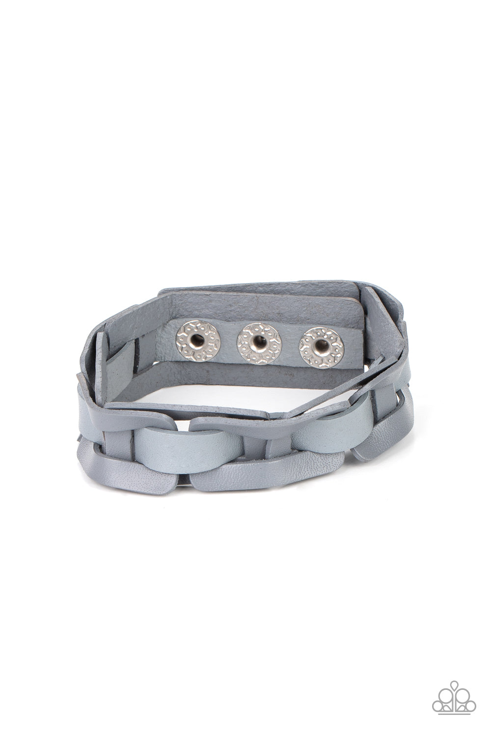 Paparazzi - Garage Band Grunge - Silver Bracelet