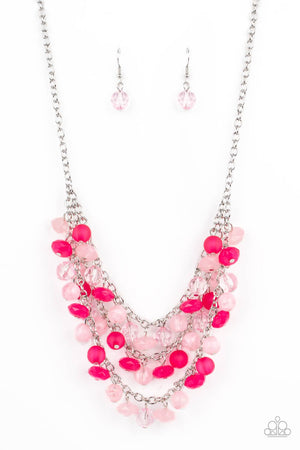 Paparazzi - Fairytale Timelessness - Pink Necklace